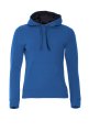 Dames Hoodie Clique Classic Kobalt